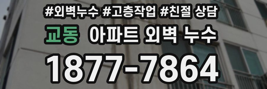 교동 아파트 외벽 누수