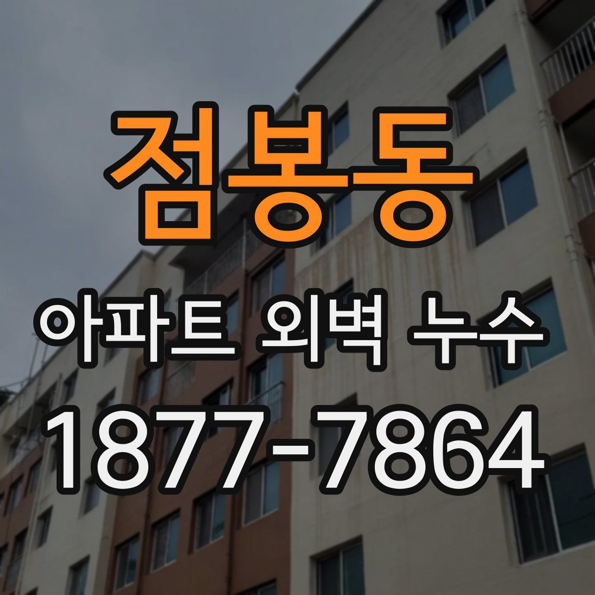 점봉동 아파트 외벽 누수