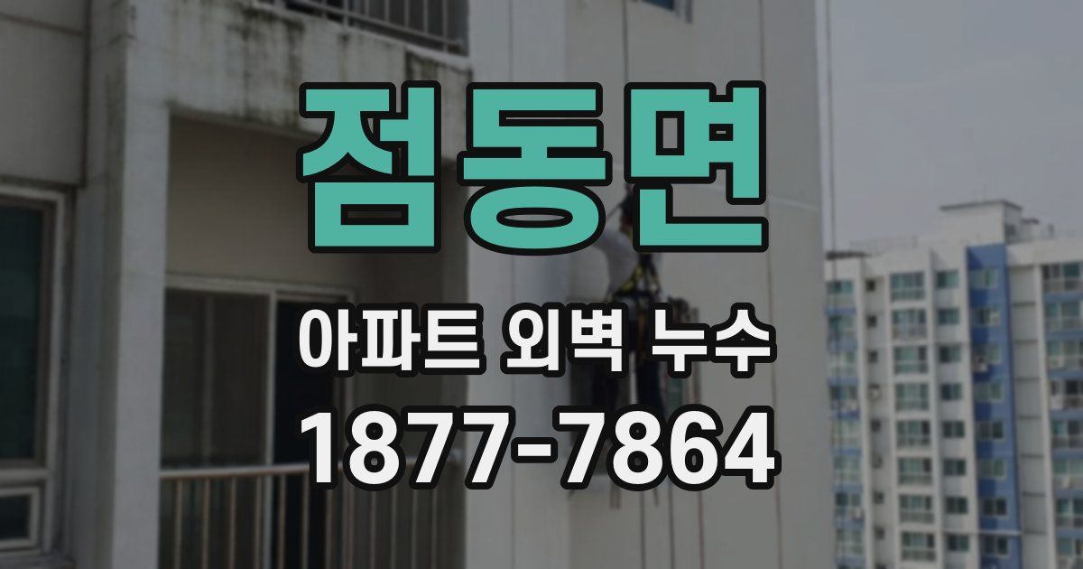 점동면 아파트 외벽 누수