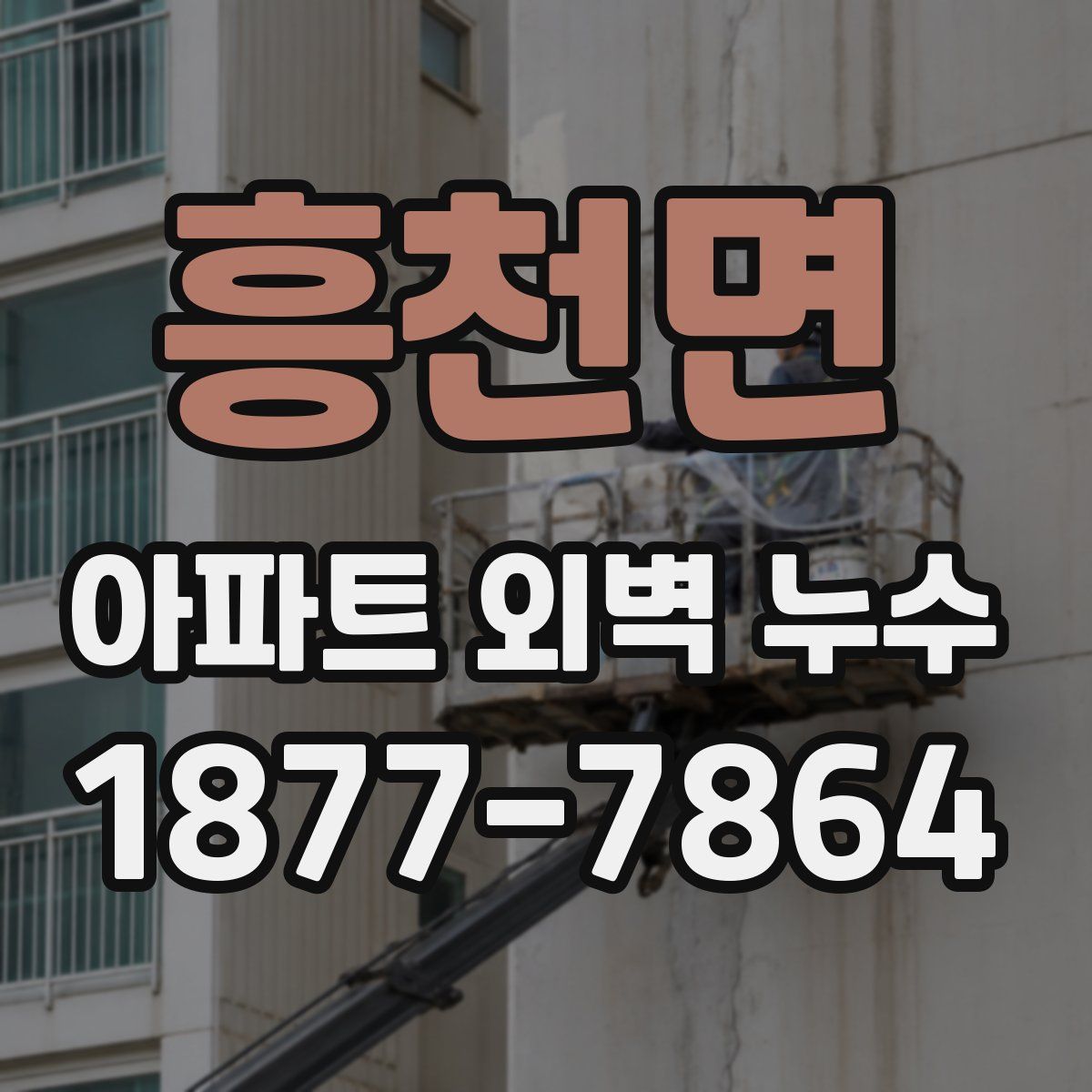 흥천면 아파트 외벽 누수