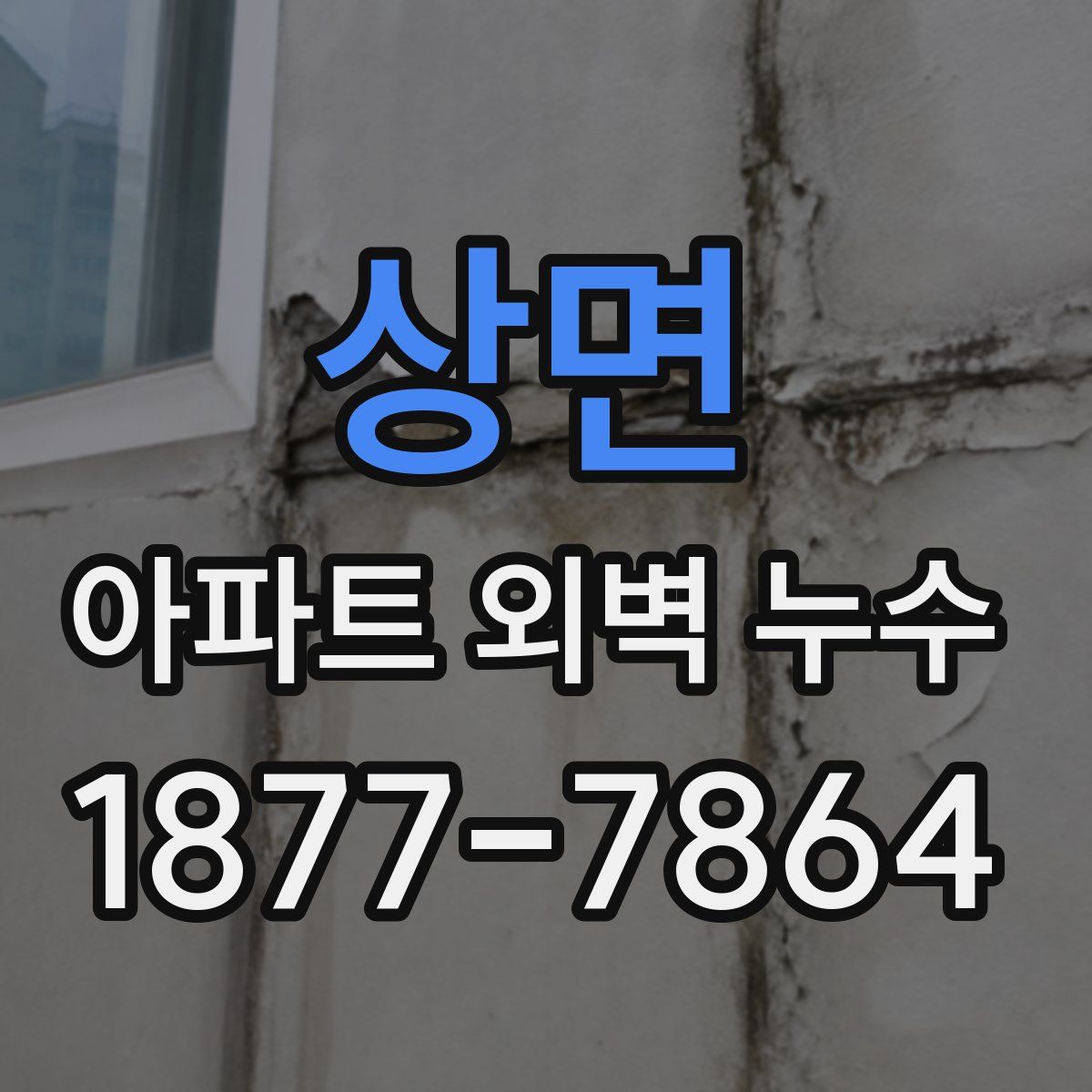 상면 아파트 외벽 누수