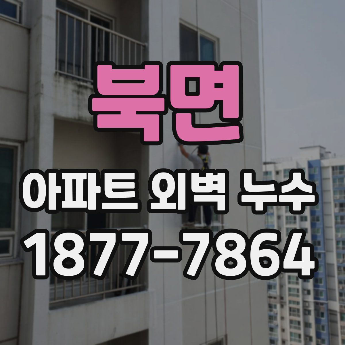 북면 아파트 외벽 누수