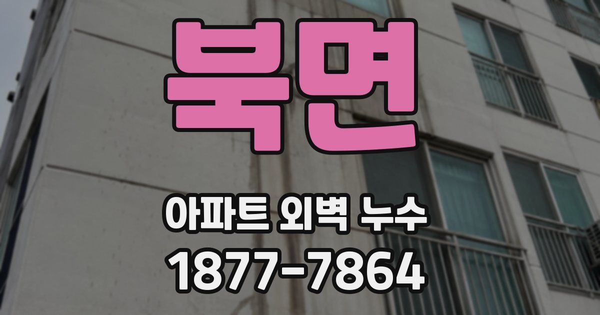 북면 아파트 외벽 누수