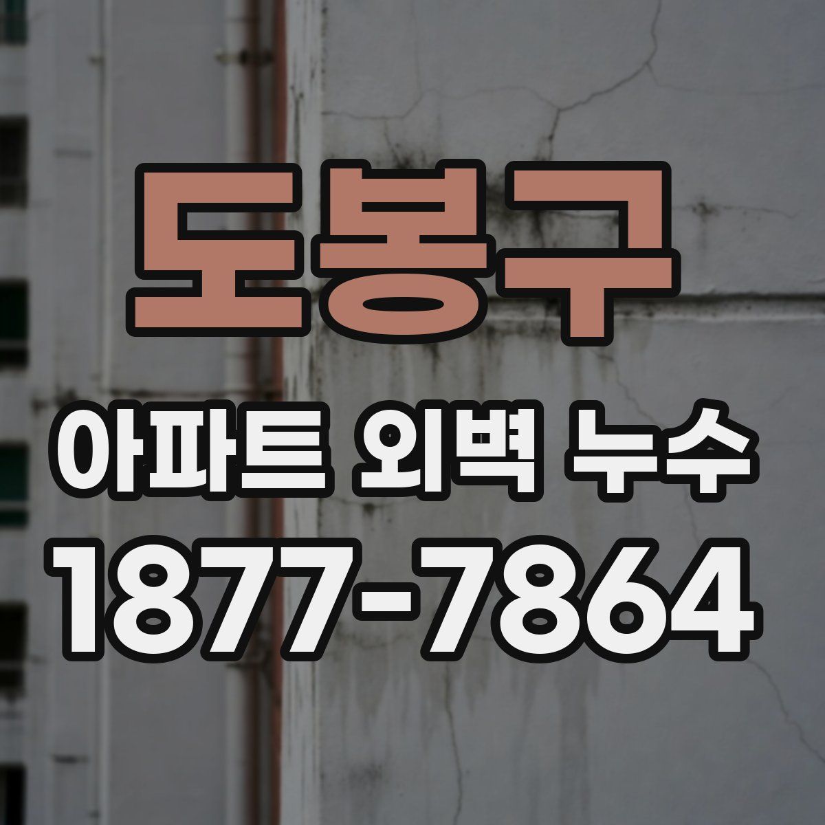 도봉구 아파트 외벽 누수