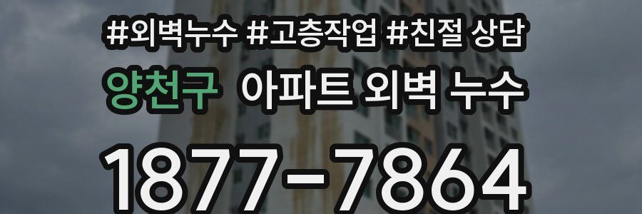 양천구 아파트 외벽 누수
