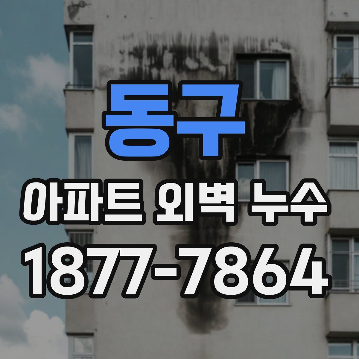동구 아파트 외벽 누수