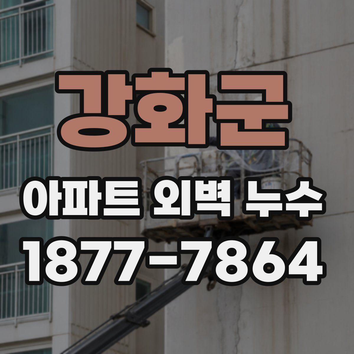 강화군 아파트 외벽 누수