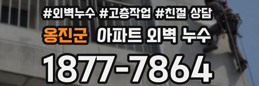 옹진군 아파트 외벽 누수