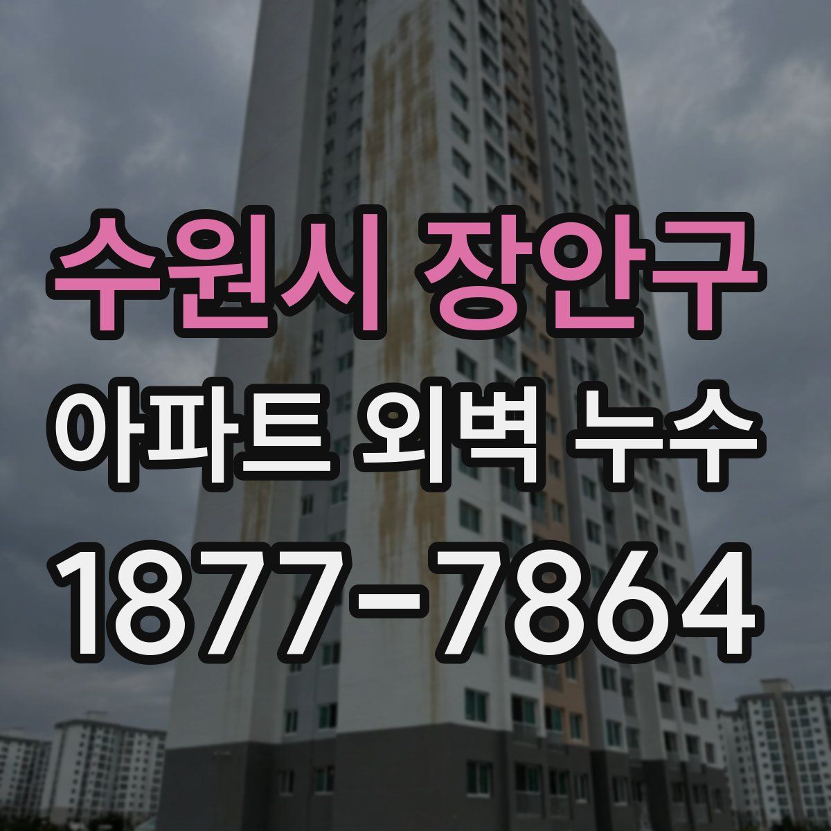 수원시 장안구 아파트 외벽 누수