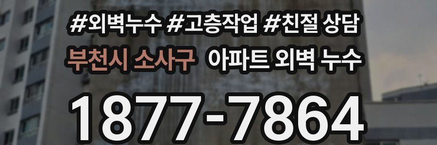 부천시 소사구 아파트 외벽 누수