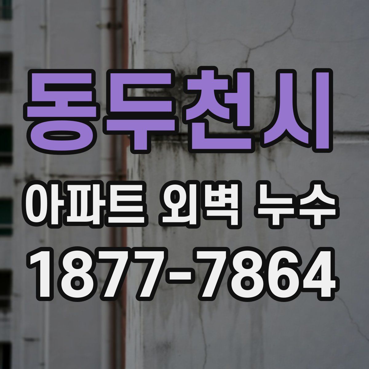 동두천시 아파트 외벽 누수