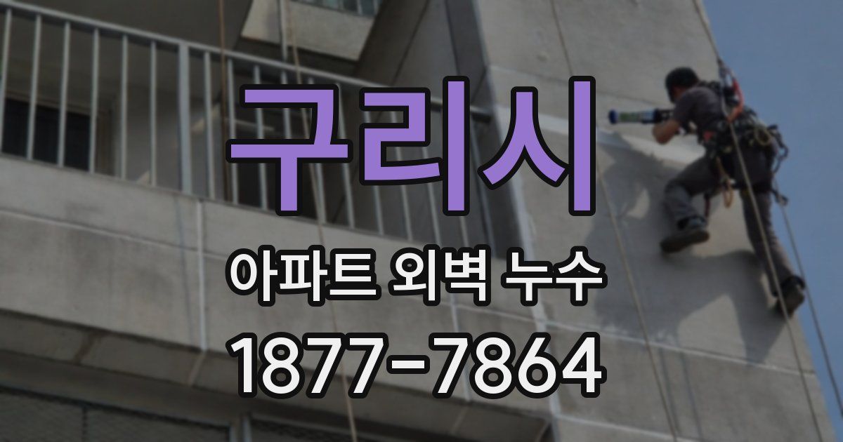 구리시 아파트 외벽 누수