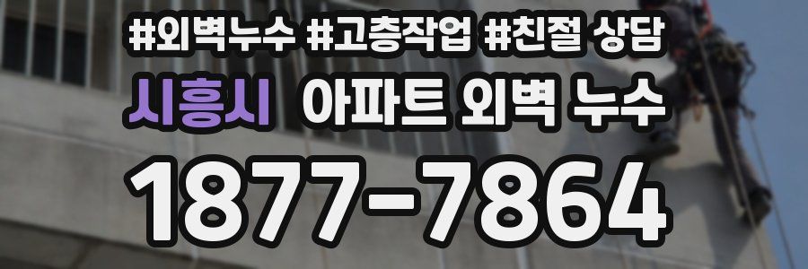 시흥시 아파트 외벽 누수