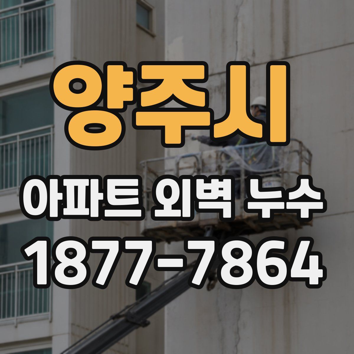 양주시 아파트 외벽 누수