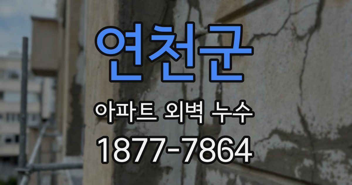 연천군 아파트 외벽 누수