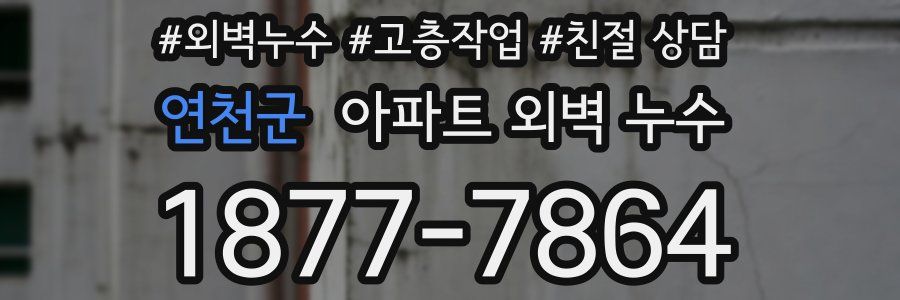 연천군 아파트 외벽 누수