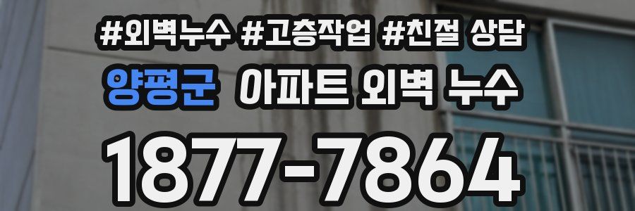 양평군 아파트 외벽 누수