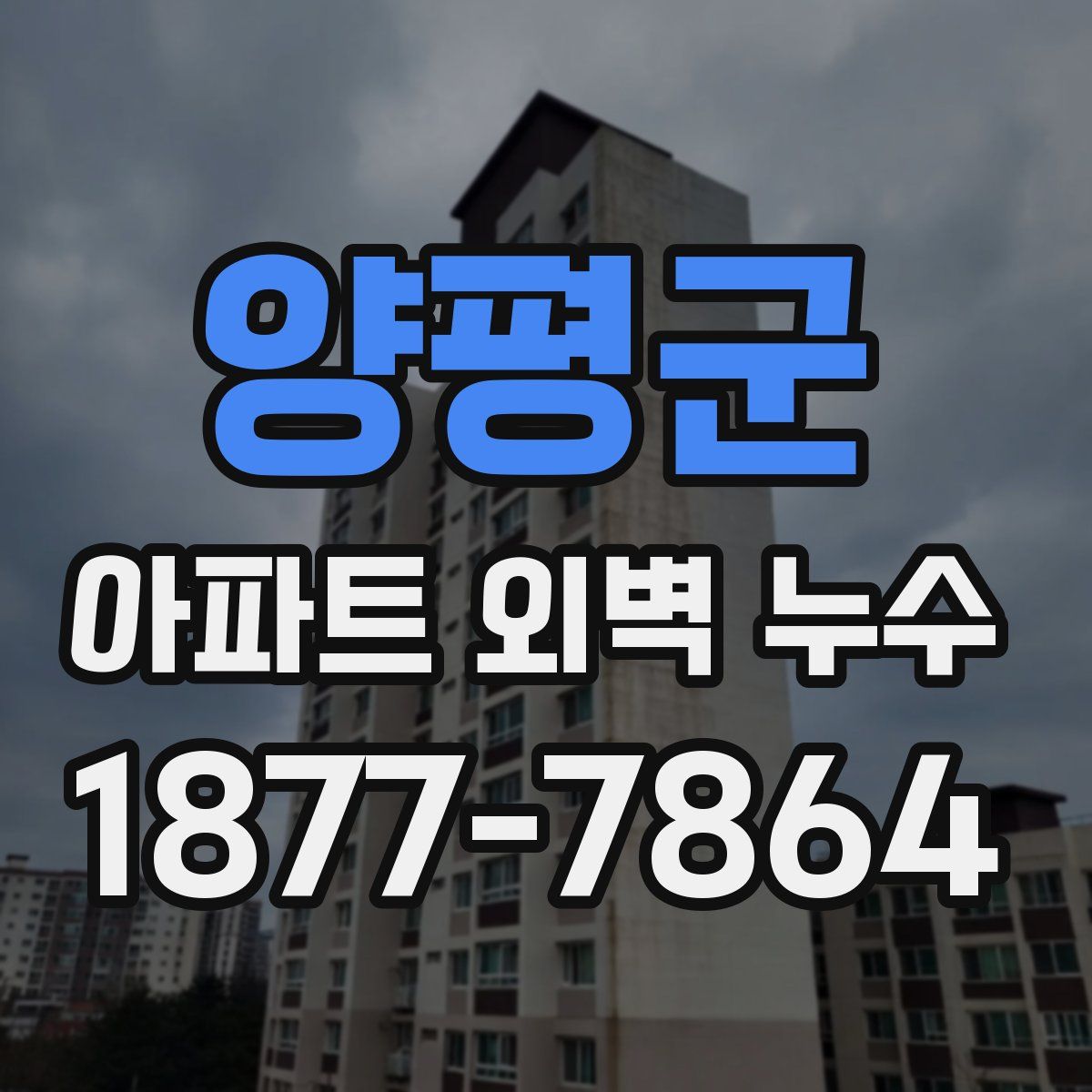 양평군 아파트 외벽 누수