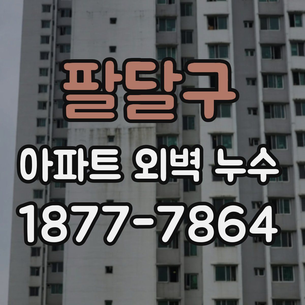 팔달구 아파트 외벽 누수