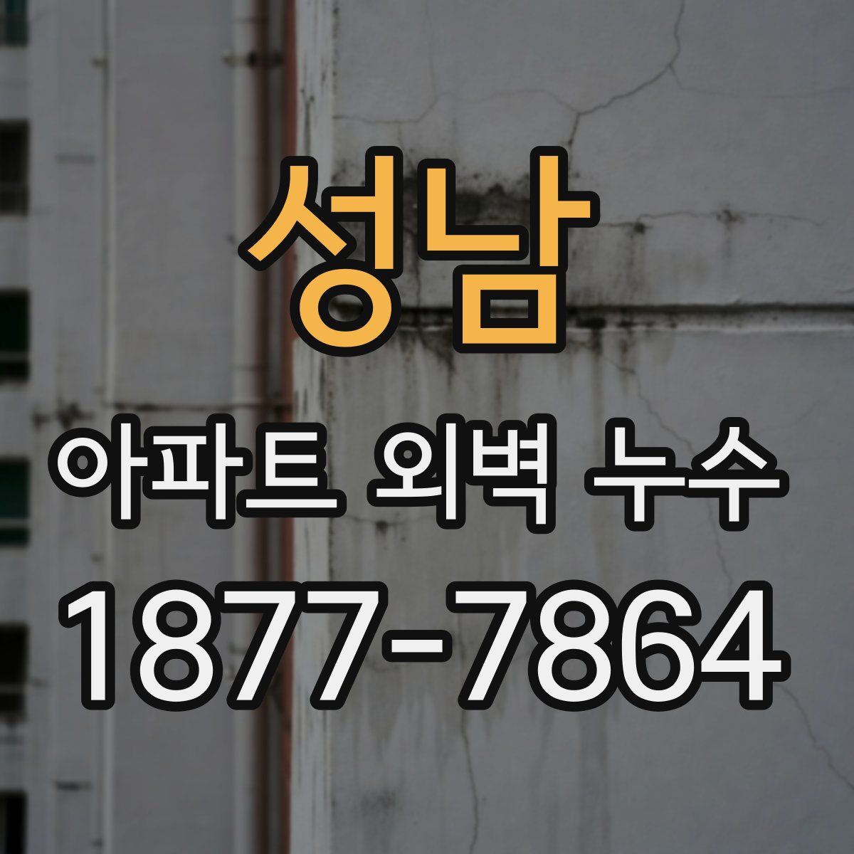 성남 아파트 외벽 누수