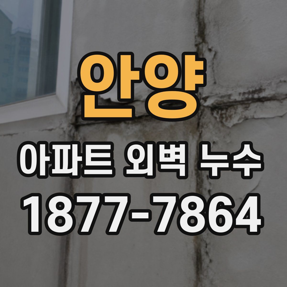 안양 아파트 외벽 누수
