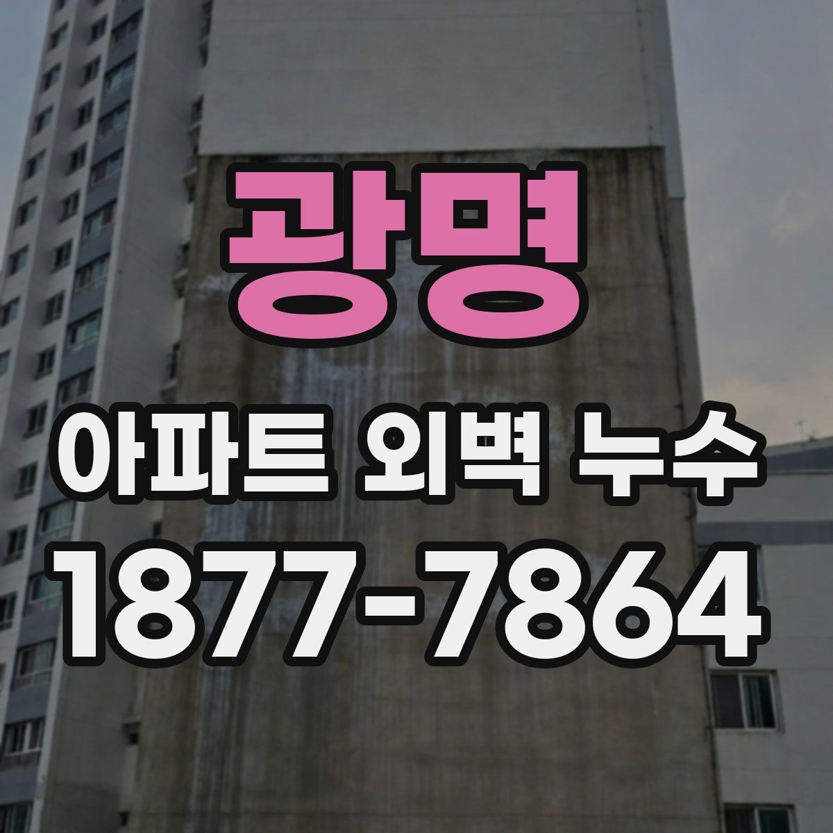 광명 아파트 외벽 누수