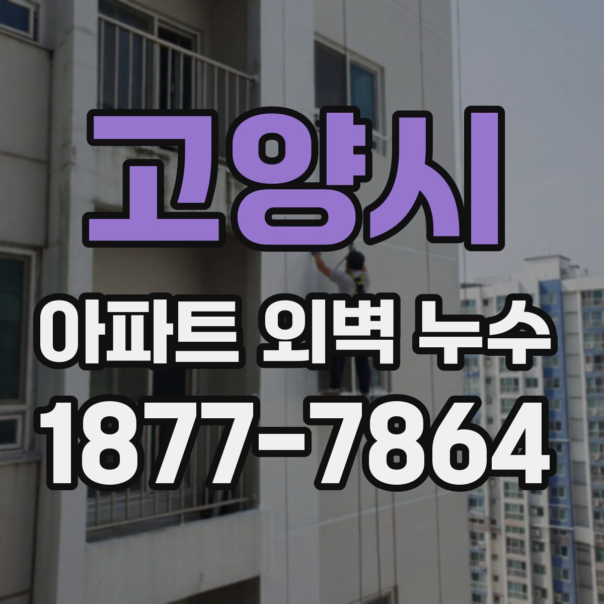 고양시 아파트 외벽 누수