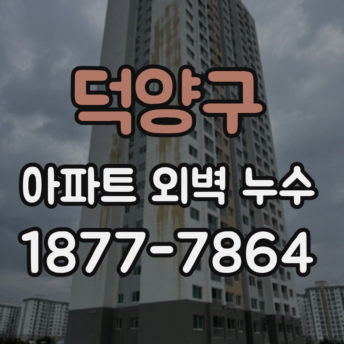 덕양구 아파트 외벽 누수