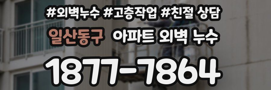 일산동구 아파트 외벽 누수