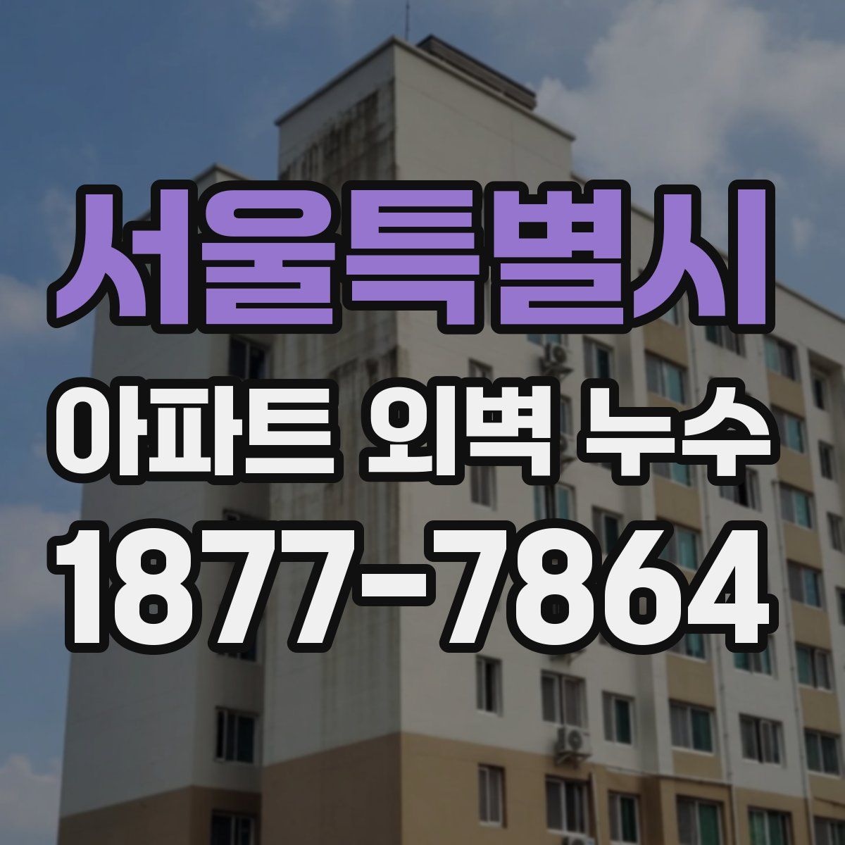 서울특별시 아파트 외벽 누수