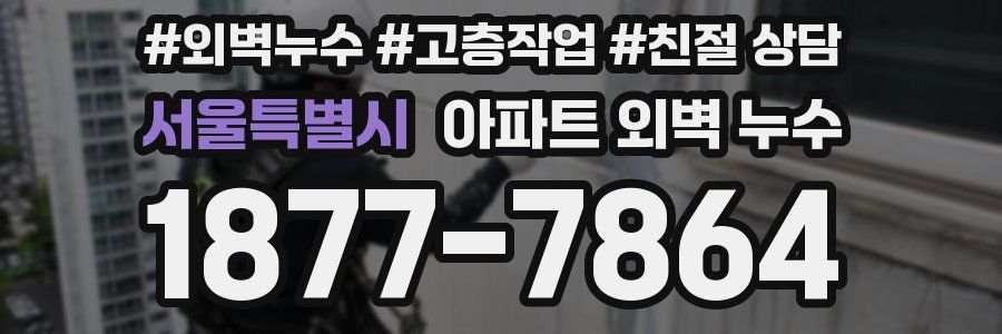 서울특별시 아파트 외벽 누수