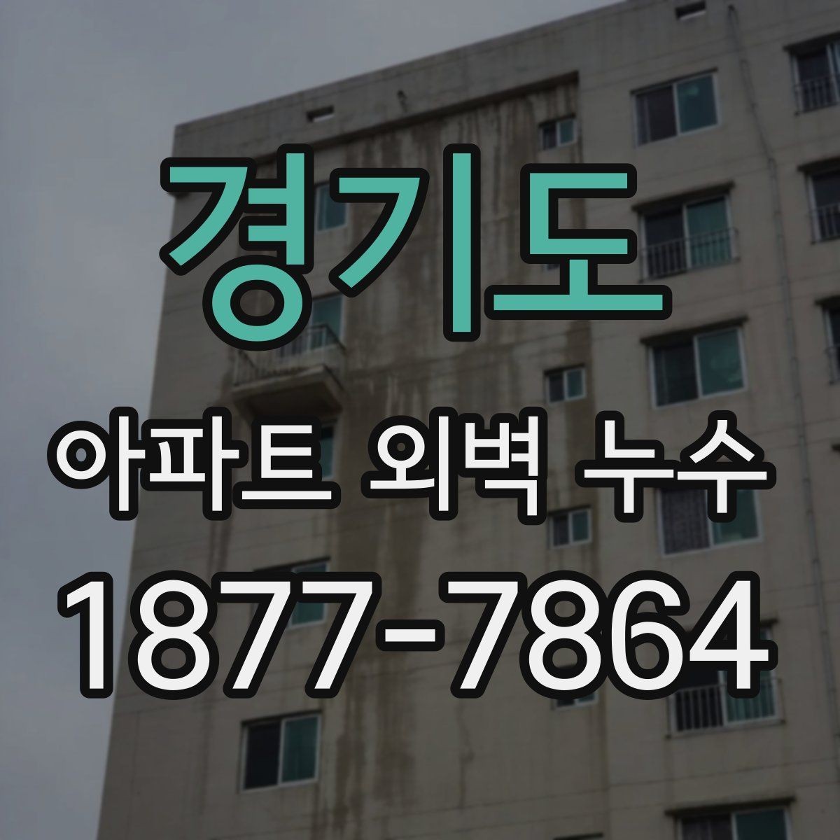 경기도 아파트 외벽 누수 흔한 증상과 대응 방법