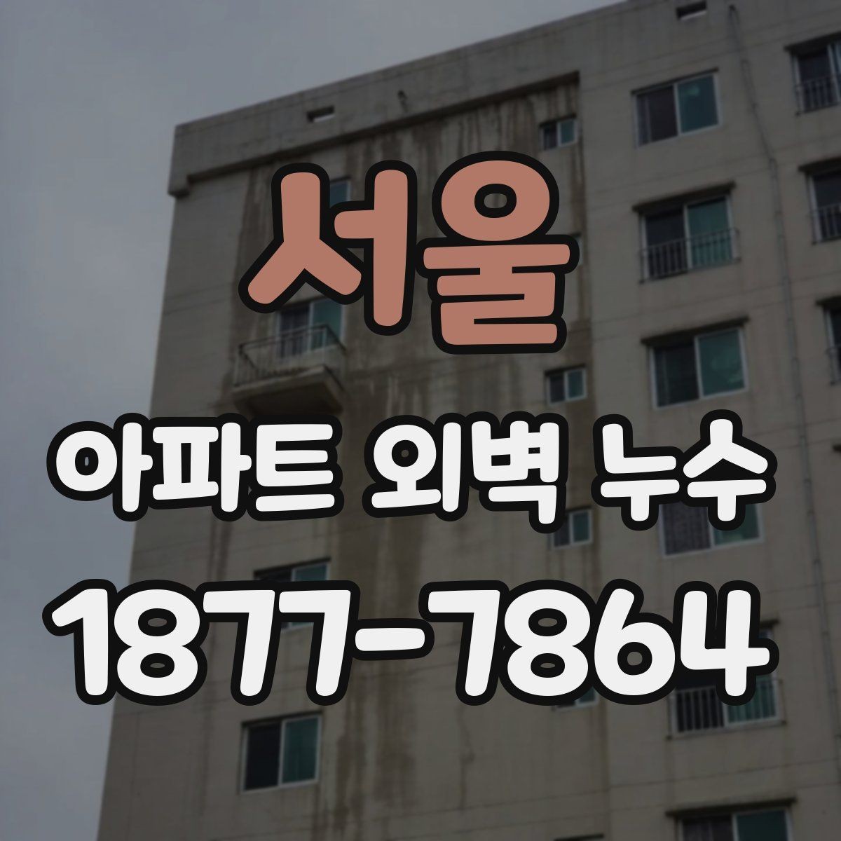 서울 아파트 외벽 누수 보수 전 확인할 사항