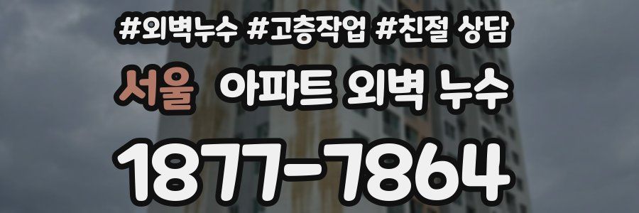 서울 아파트 외벽 누수