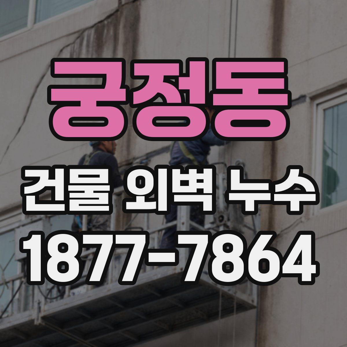 궁정동 건물 외벽 누수
