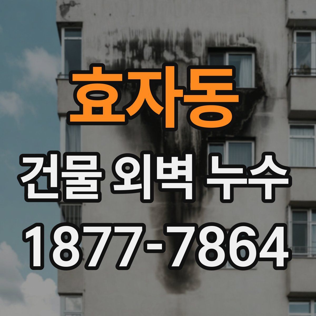 효자동 건물 외벽 누수