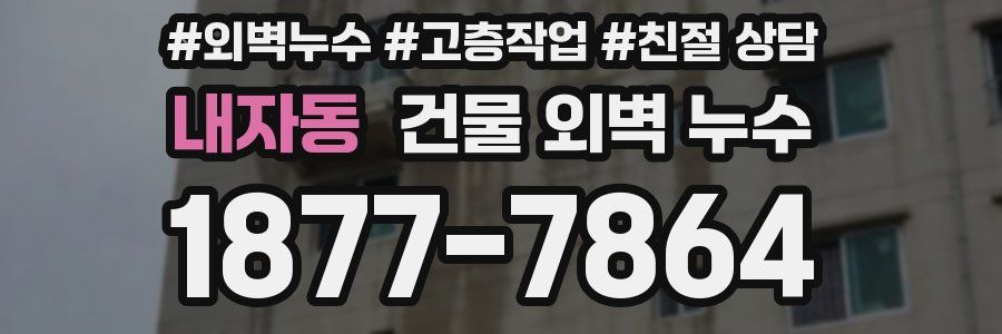 내자동 건물 외벽 누수