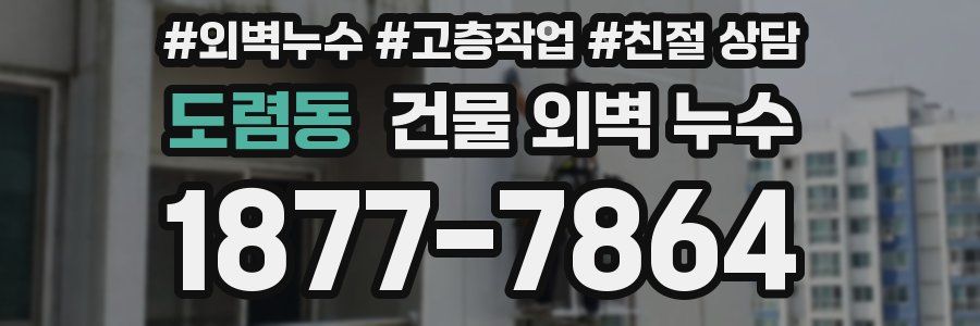 도렴동 건물 외벽 누수