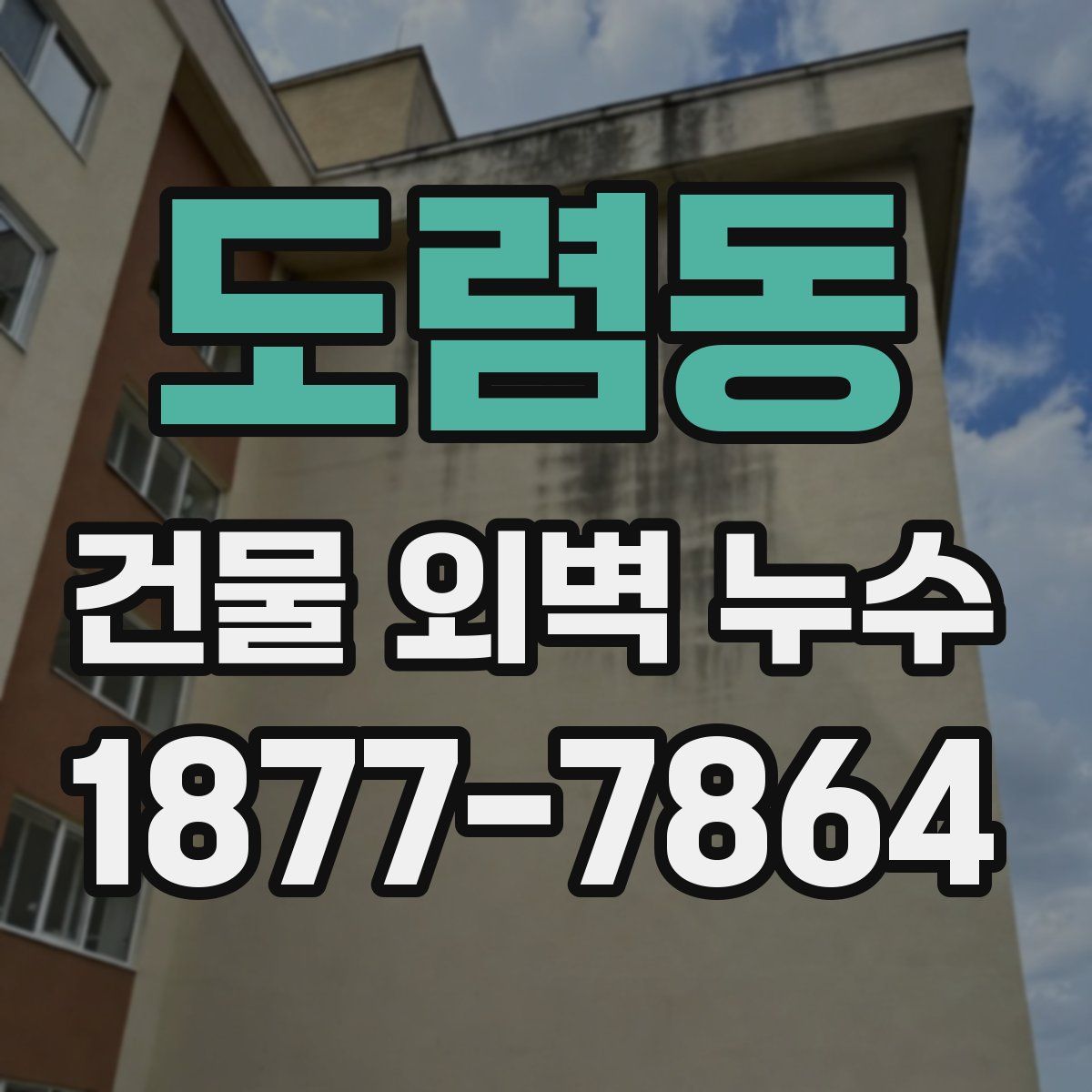 도렴동 건물 외벽 누수