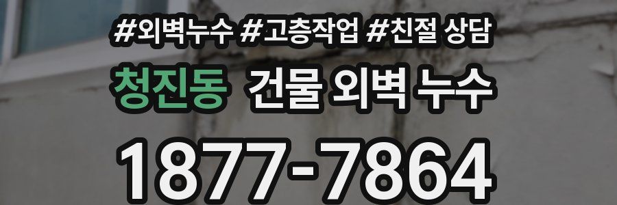 청진동 건물 외벽 누수