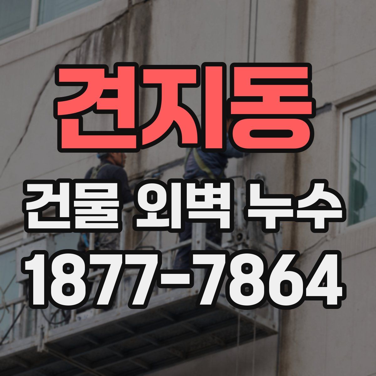 견지동 건물 외벽 누수