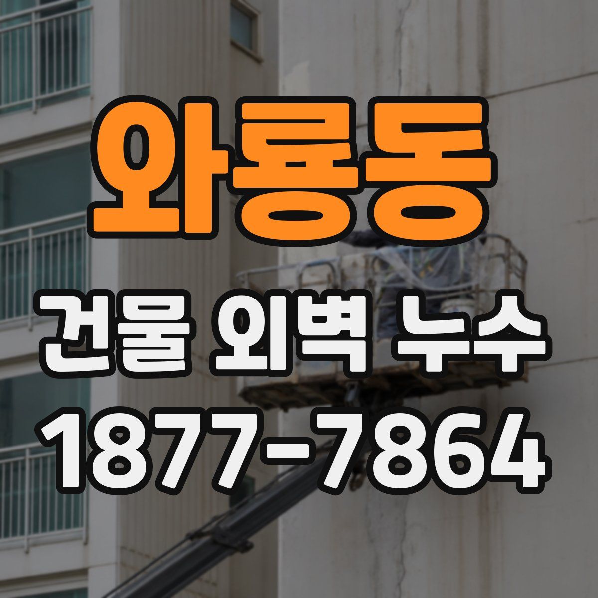 와룡동 건물 외벽 누수