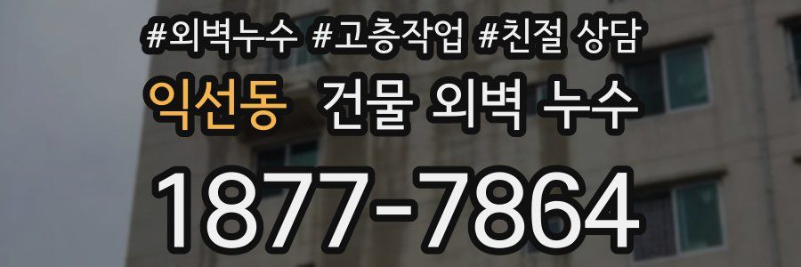 익선동 건물 외벽 누수