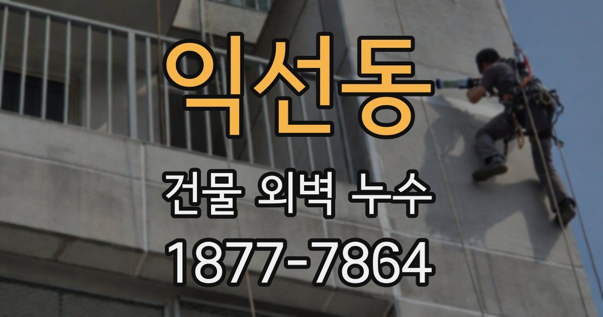 익선동 건물 외벽 누수