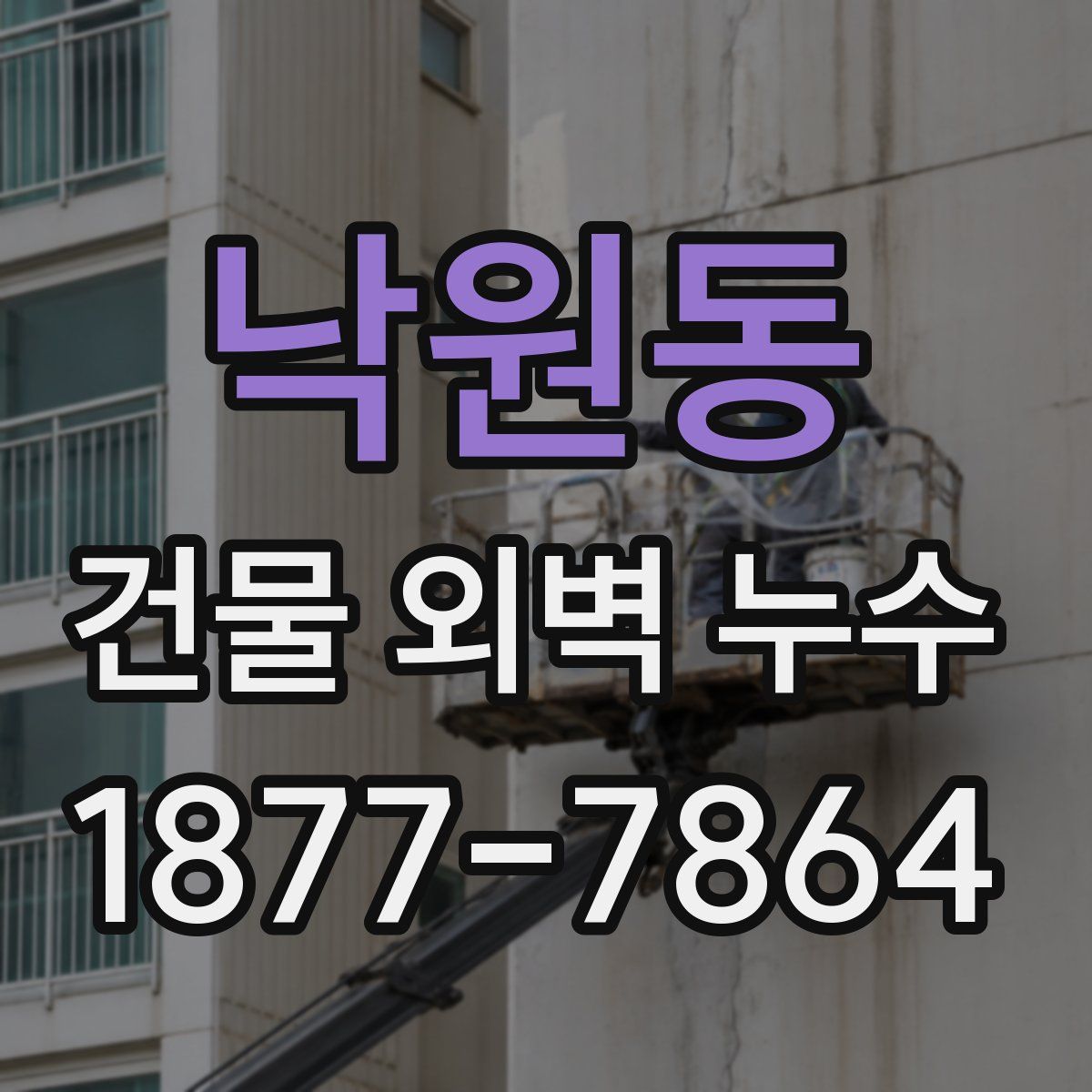 낙원동 건물 외벽 누수