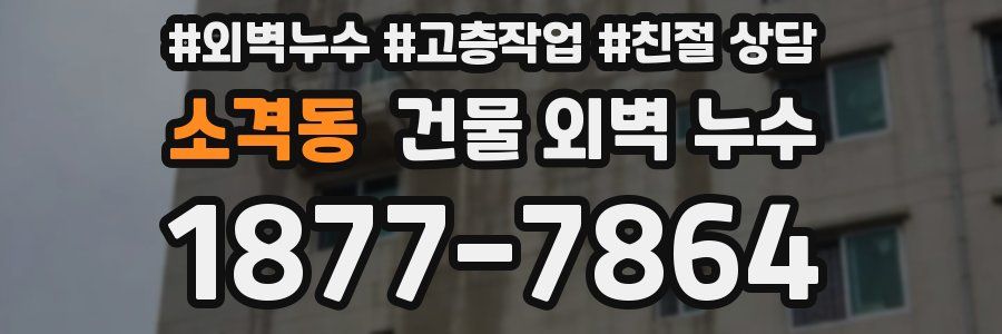 소격동 건물 외벽 누수