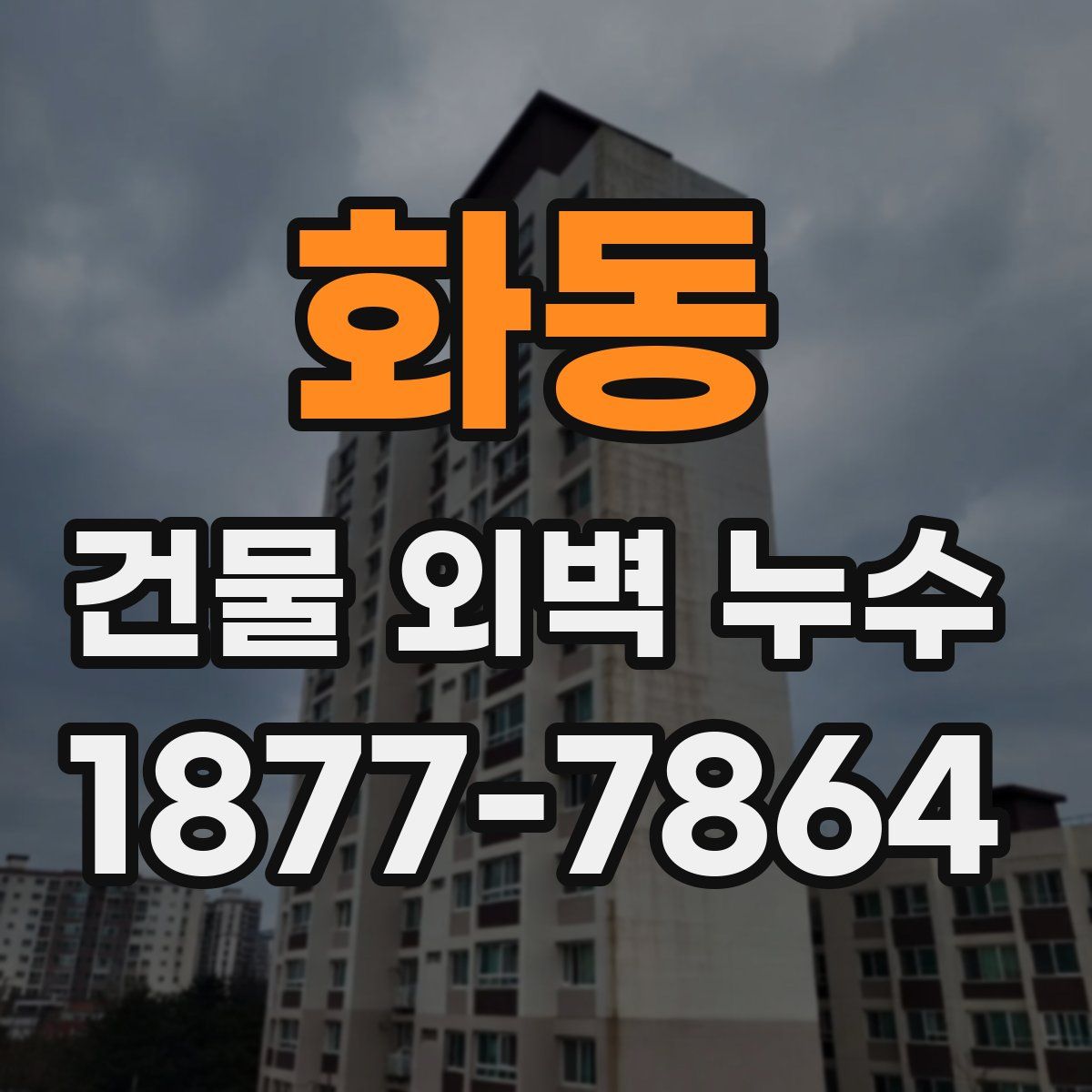 화동 건물 외벽 누수