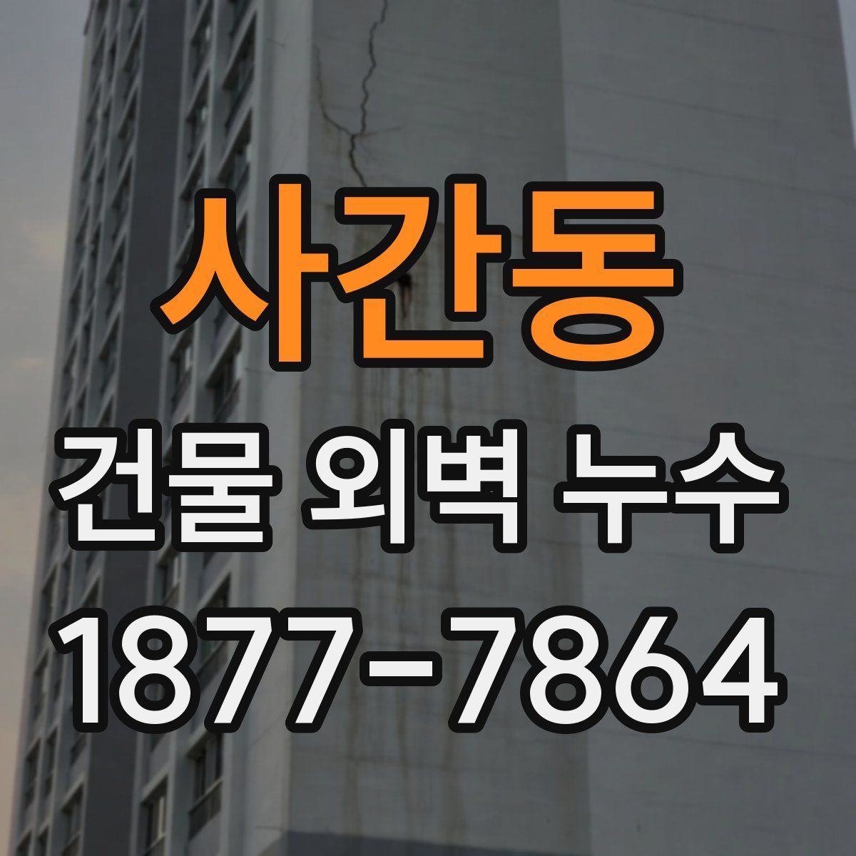 사간동 건물 외벽 누수