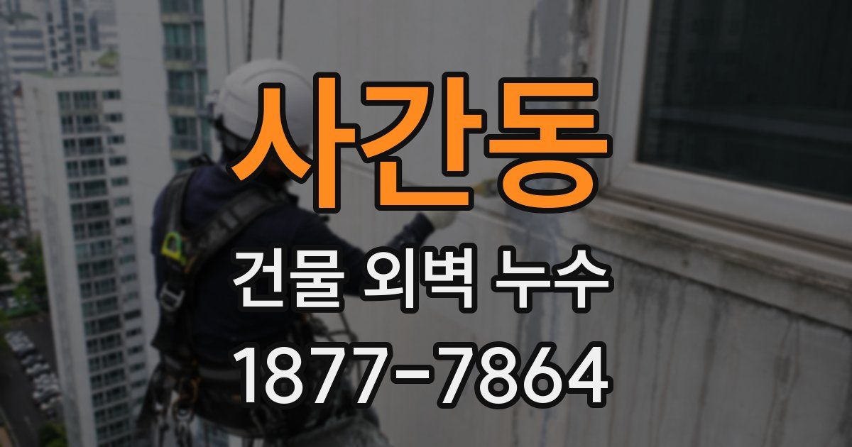 사간동 건물 외벽 누수