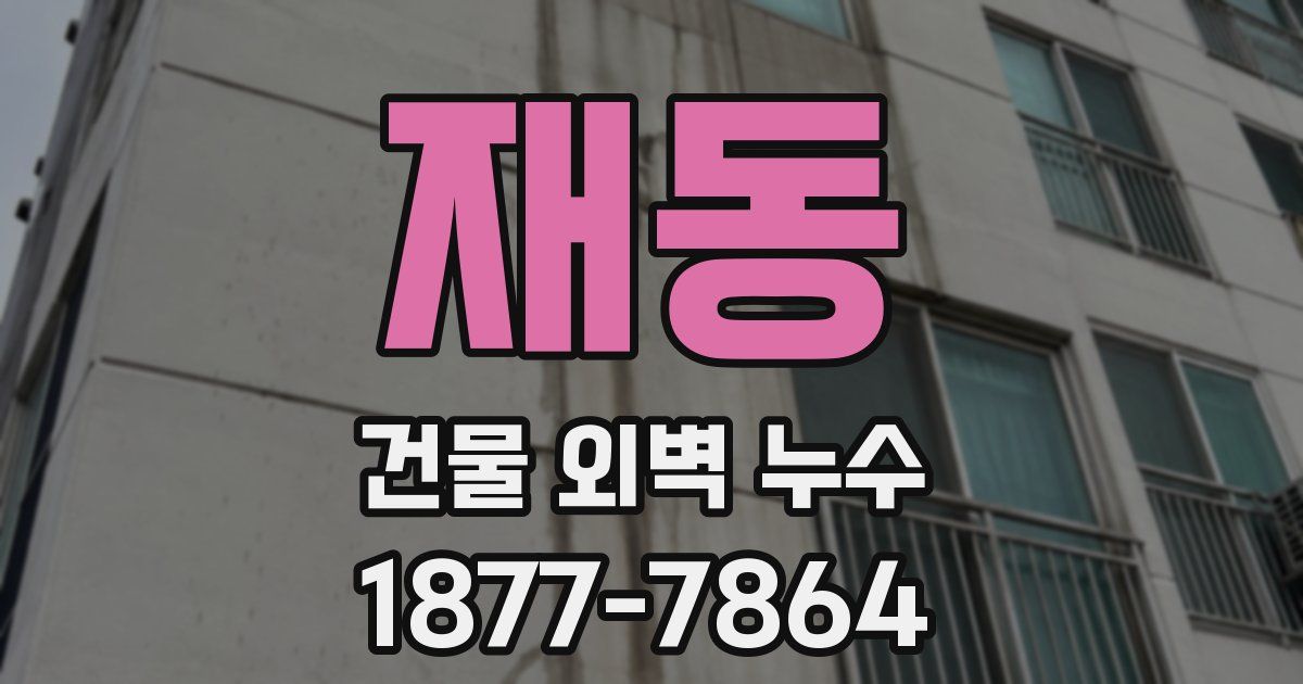 재동 건물 외벽 누수